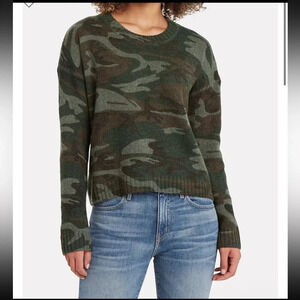 Rails Perci wool sweater camo jungle sz xs